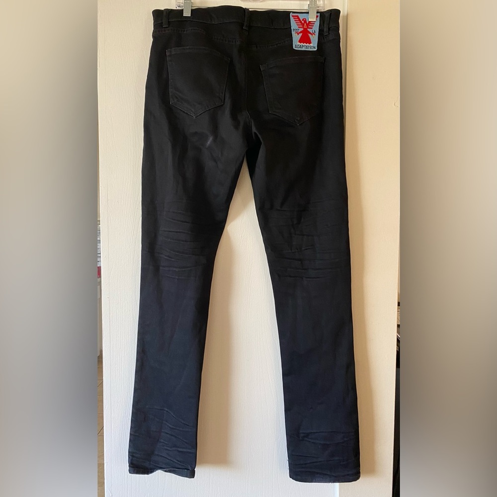 MENS ADAPTATION BLACK JEANS SIZE 34 MADE IN LOS ANGELES USA🇺🇸🖤👖